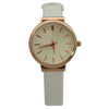 OLIVIA PRATT TEXTURED MINIMALIST FACE LEATHER STRAP WATCH