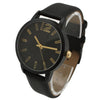 Olivia Pratt Faux Leather Solid Color Round Face Women Watch