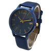 Olivia Pratt Faux Leather Solid Color Round Face Women Watch