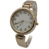 OLIVIA PRATT PLAIN TEXTURE METALLIC BANGLE WATCH