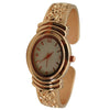 Olivia Pratt Textured Oval Face Bangle Women Watch