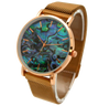 OLIVIA PRATT WOMENS ABALONE FACE DIAL MESH BAND WITH MAGNETIC CLASP
