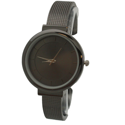 OLIVIA PRATT SHINY FACE TEXTURED BANGLE WATCH