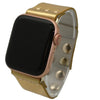 Olivia Pratt Metallic Snap-Button Apple Watch Band