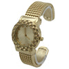 OLIVIA PRATT THICK BANGLE WATCH WITH RHINESTONE DETAILS