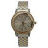 OLIVIA PRATT SOLID AND RHINESTONES BANGLE WATCH