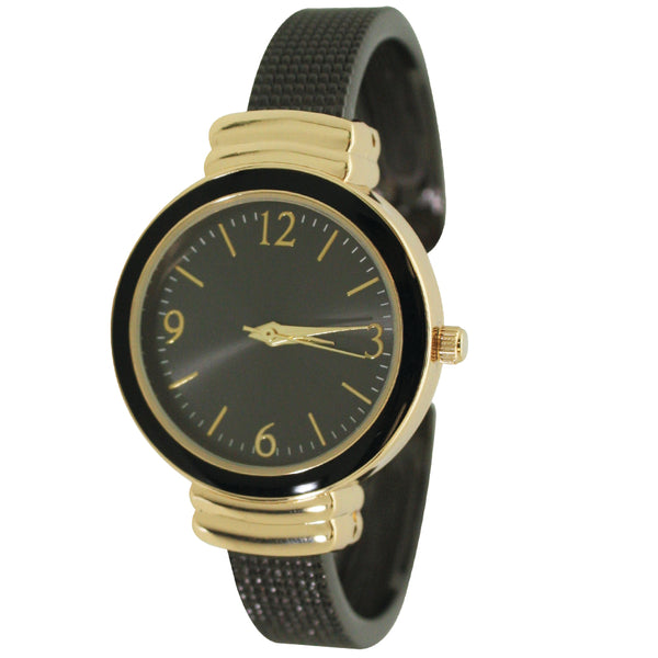 Olivia Pratt Every Day Textured Metal Bangle Watch