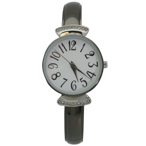 Olivia Pratt Every Day Large Numbers Dial Metal Bangle Watch