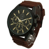 Olivia Pratt Solid Color Band Chronograph Men Watch