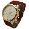 Olivia Pratt Solid Color Band Chronograph Men Watch