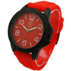 Olivia Pratt Silicone Solid Colors Sporty Everyday Men Watch