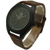 Olivia Pratt Minimalist Faux Leather Band Men Watch