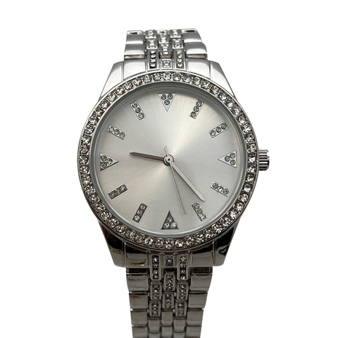 Olivia Pratt Rhinestones Metal Band Women Watch