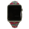 Olivia Pratt Printed Skinny Leather Apple Watch Band